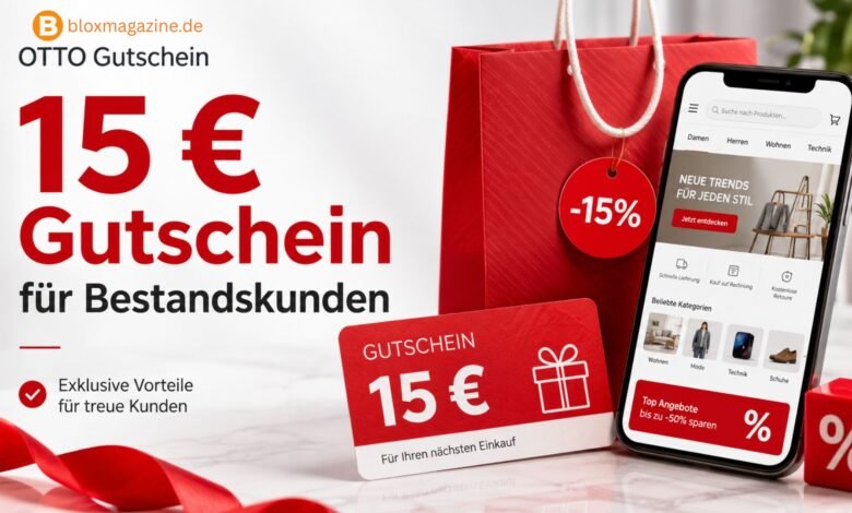 OTTO Gutschein 15 Euro für Bestandskunden